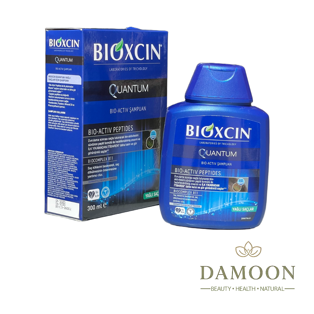 شامپو ضد ریزش مو بیوکسین آبی کوانتوم Bioxcin