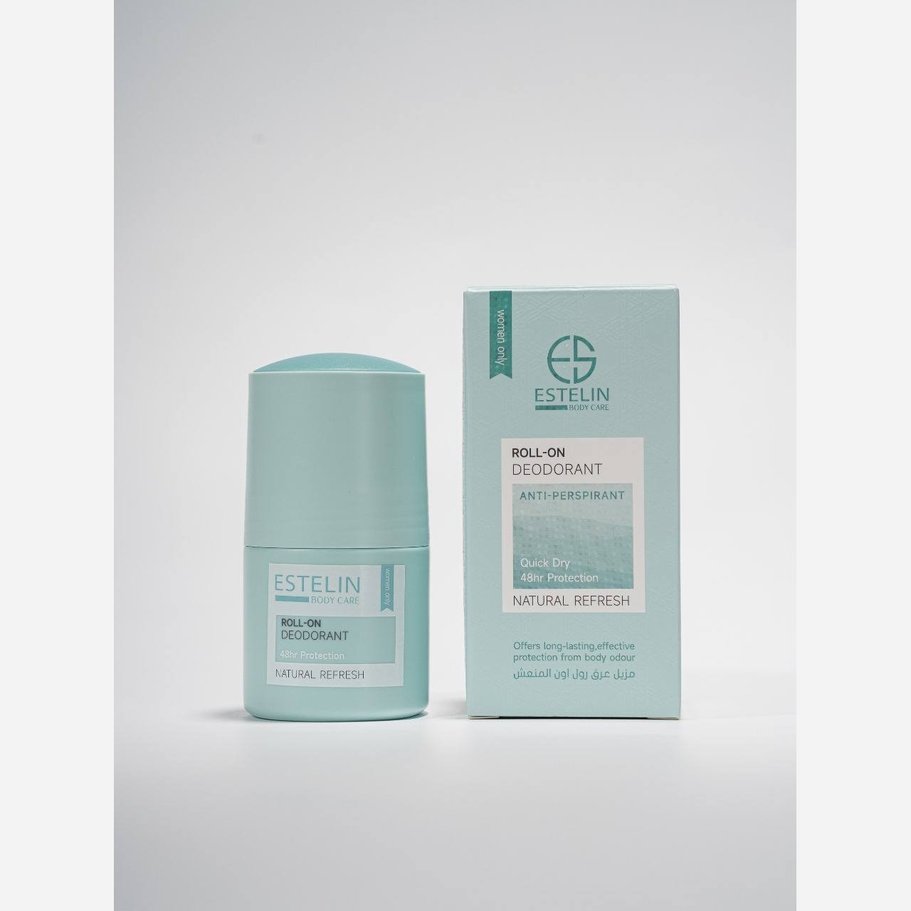 مام رول ضدتعریق و دئودورانت استلین مدل Natural Refresh حجم 50 میل ESTELIN