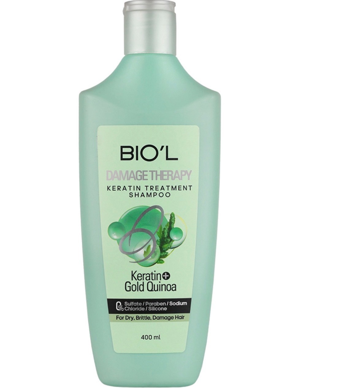 شامپو موهای خشک و آسیب دیده بیول مدل دمیج تراپی 400 میلی لیتر BIOL
