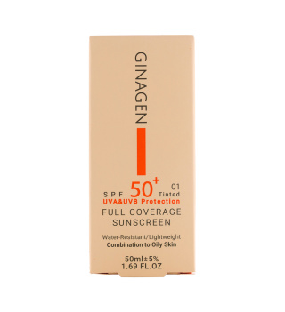 کرم ضد آفتاب رنگی مدل Full Coverage با spf 50 مناسب پوست چرب و مختلط حجم 50 میلی لیتر