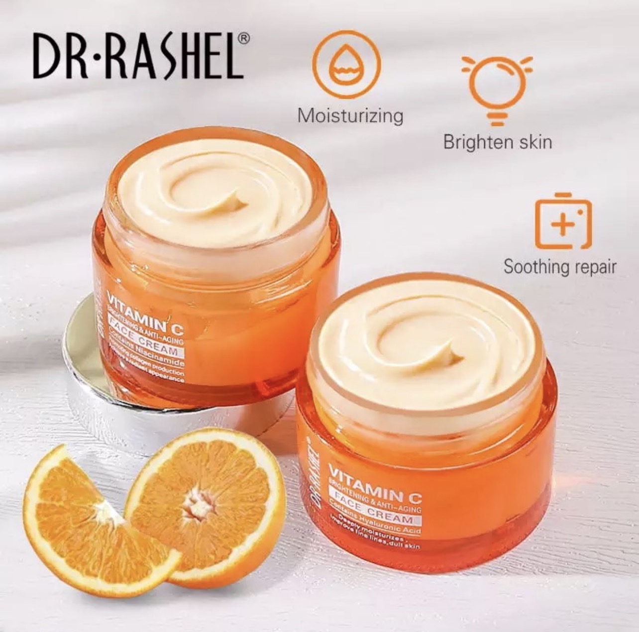 کرم ویتامین C روشن کننده و ضدلک قوی دکتر راشل DR.RASHEL