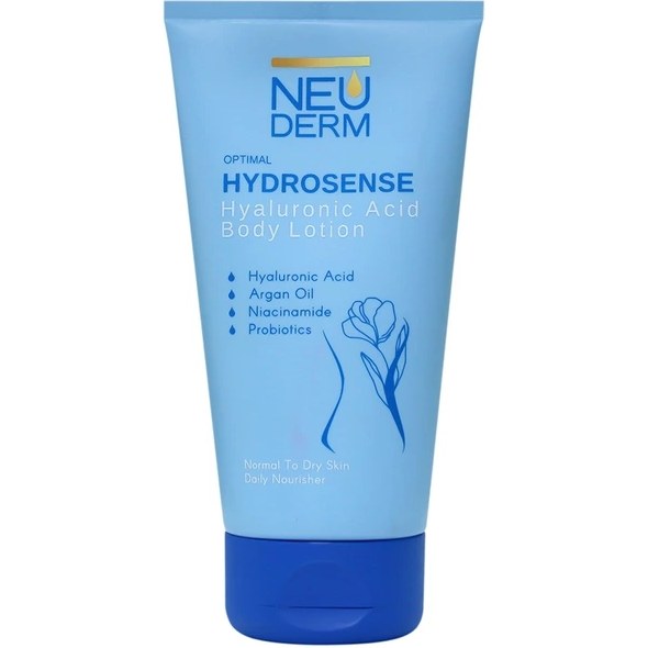 لوسیون بدن نئودرم مدل Hyaluronic Acid مناسب انواع پوست حجم 150میل NEUDERM