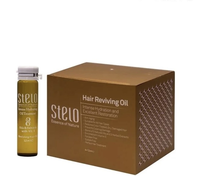 پک ۴ عددی روغن احیا کننده و درمانی مو استلو حجم 12 میل STELO