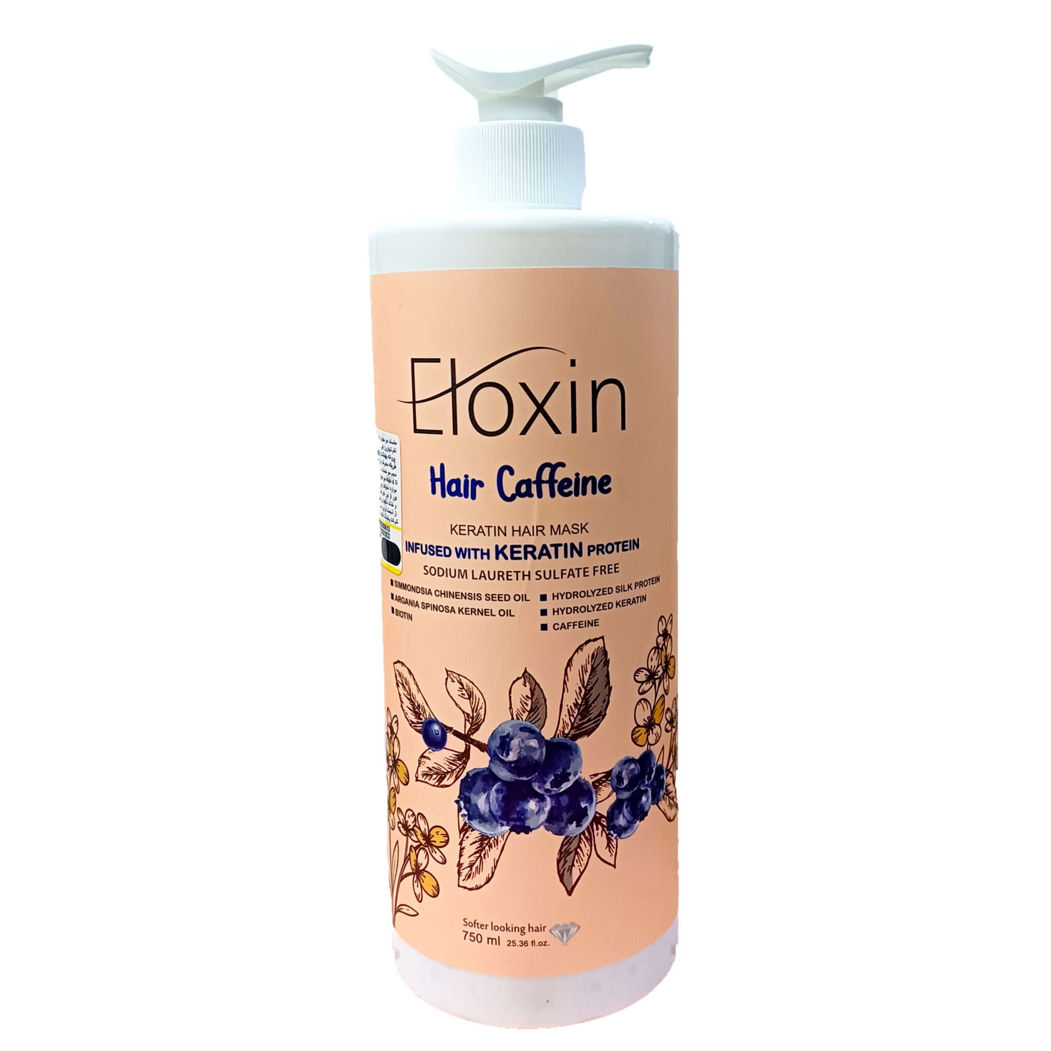 ماسک مو داخل حمام کافئین الوکسین ۴۰۰ میل ELOXIN